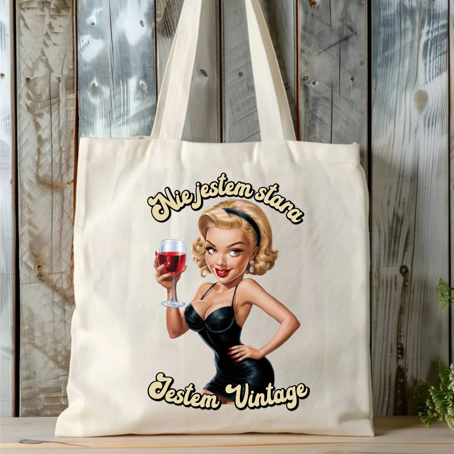 Nie jestem stara jestem vintage | Personalizowana torba na urodziny U05 - StoryCups.pl
