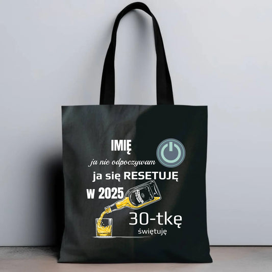 Ja się resetuję | Torba prezent na urodziny U19 - StoryCups.pl