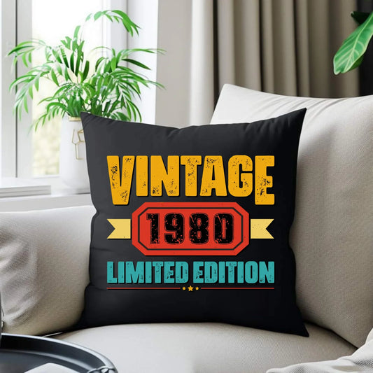 Vintage Limited Edition (data) | Poduszka dekoracyjna na urodziny U29 - StoryCups.pl