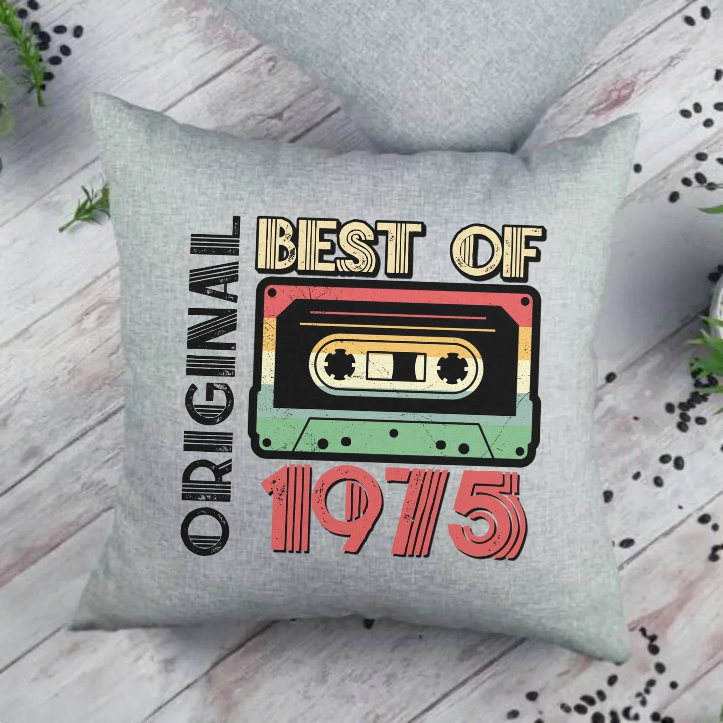 Original 1975 personalizacja | Personalizowana poduszka na urodziny U30 - StoryCups.pl