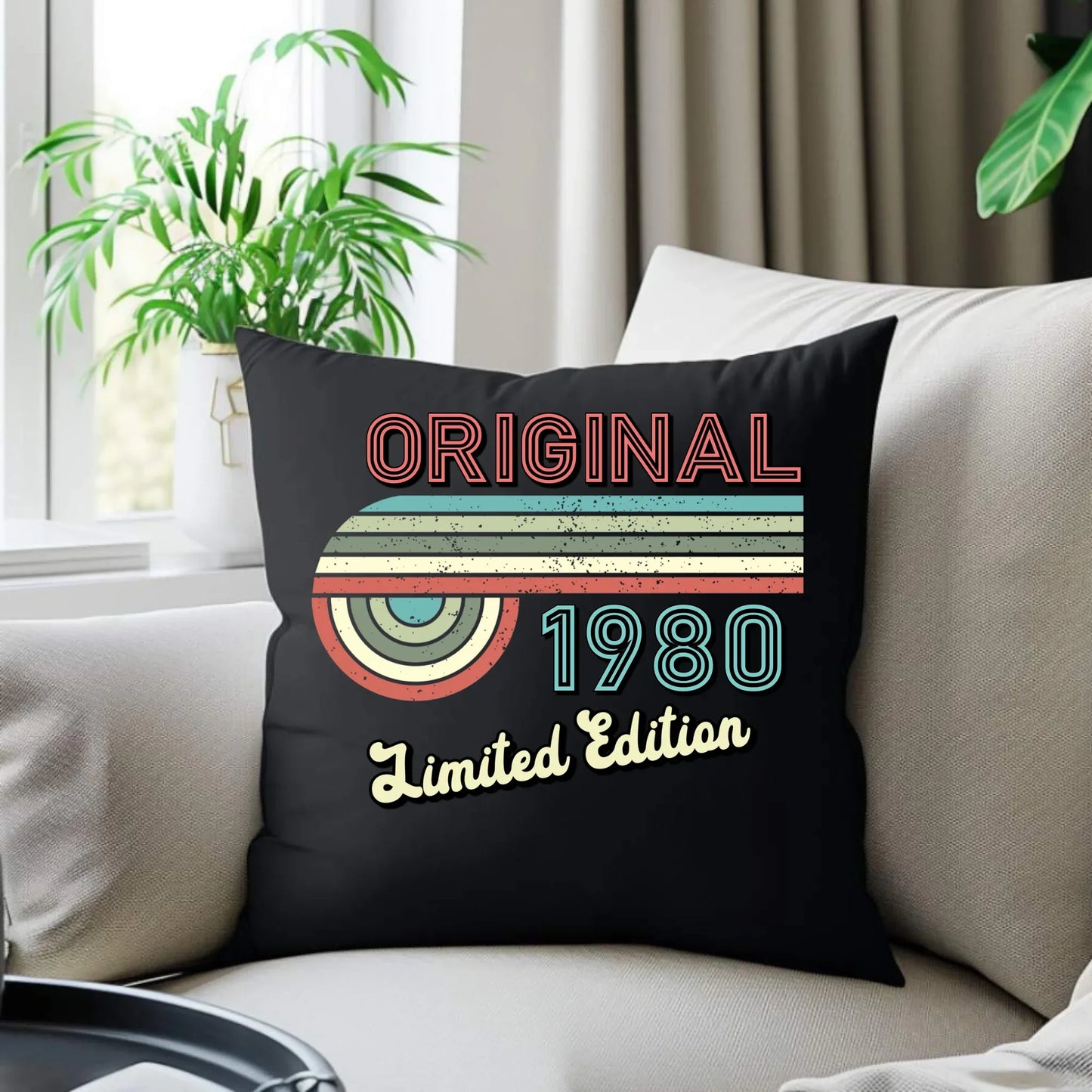 Edycja limitowana 80' rok urodzenia | Poduszka dekoracyjna na urodziny U31 - StoryCups.pl