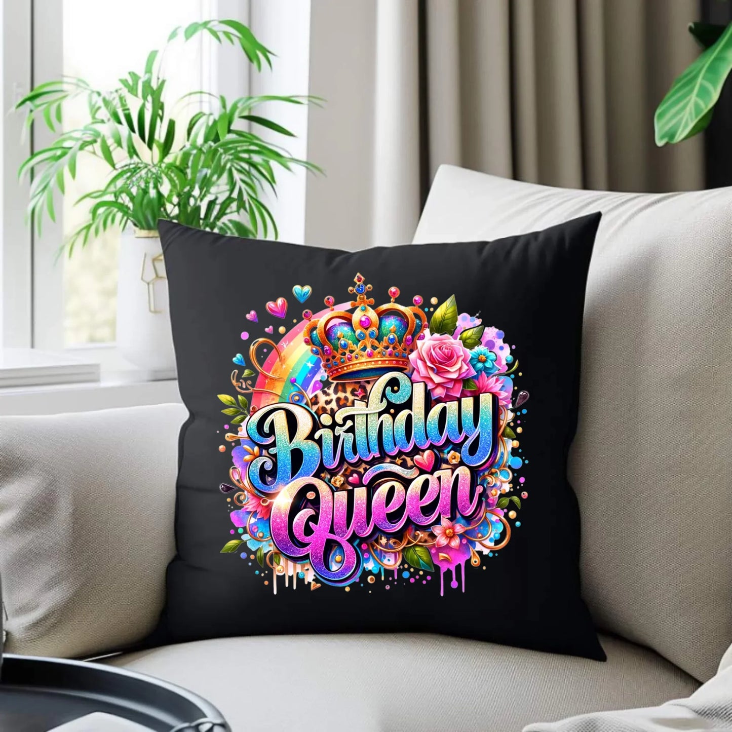 Birthday Queen | Poduszka dekoracyjna na urodziny U32 - StoryCups.pl