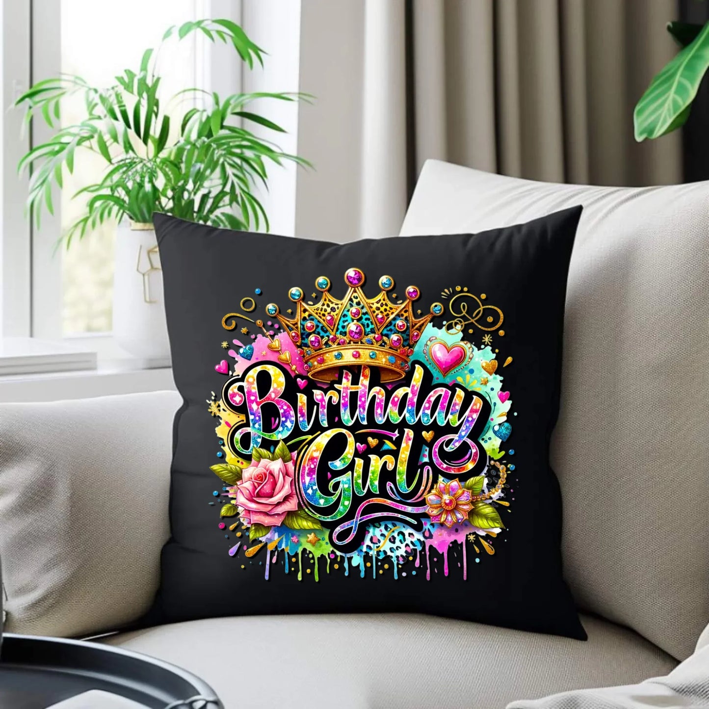 Birthday Girl | Poduszka dekoracyjna na urodziny U34 - StoryCups.pl