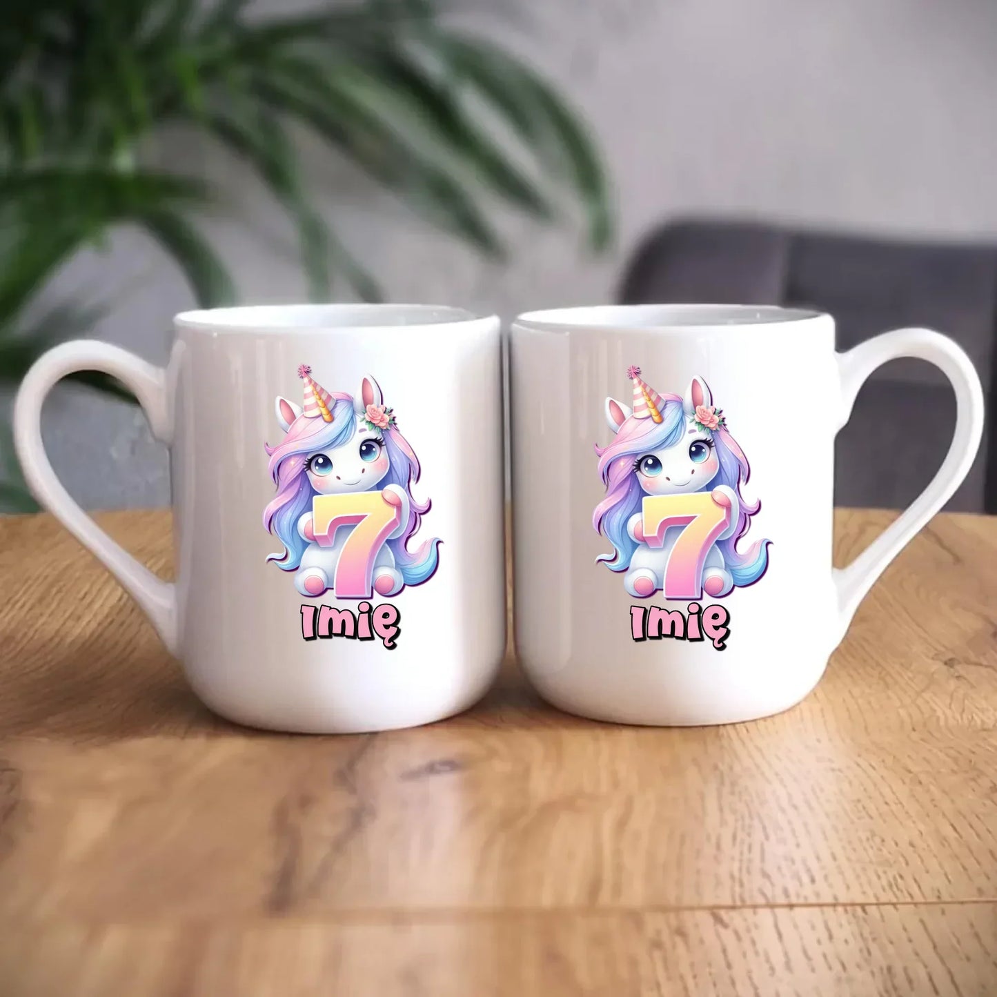 Jednorożec | Kubek na 7. urodziny dla dziewczynki U51 - StoryCups.pl
