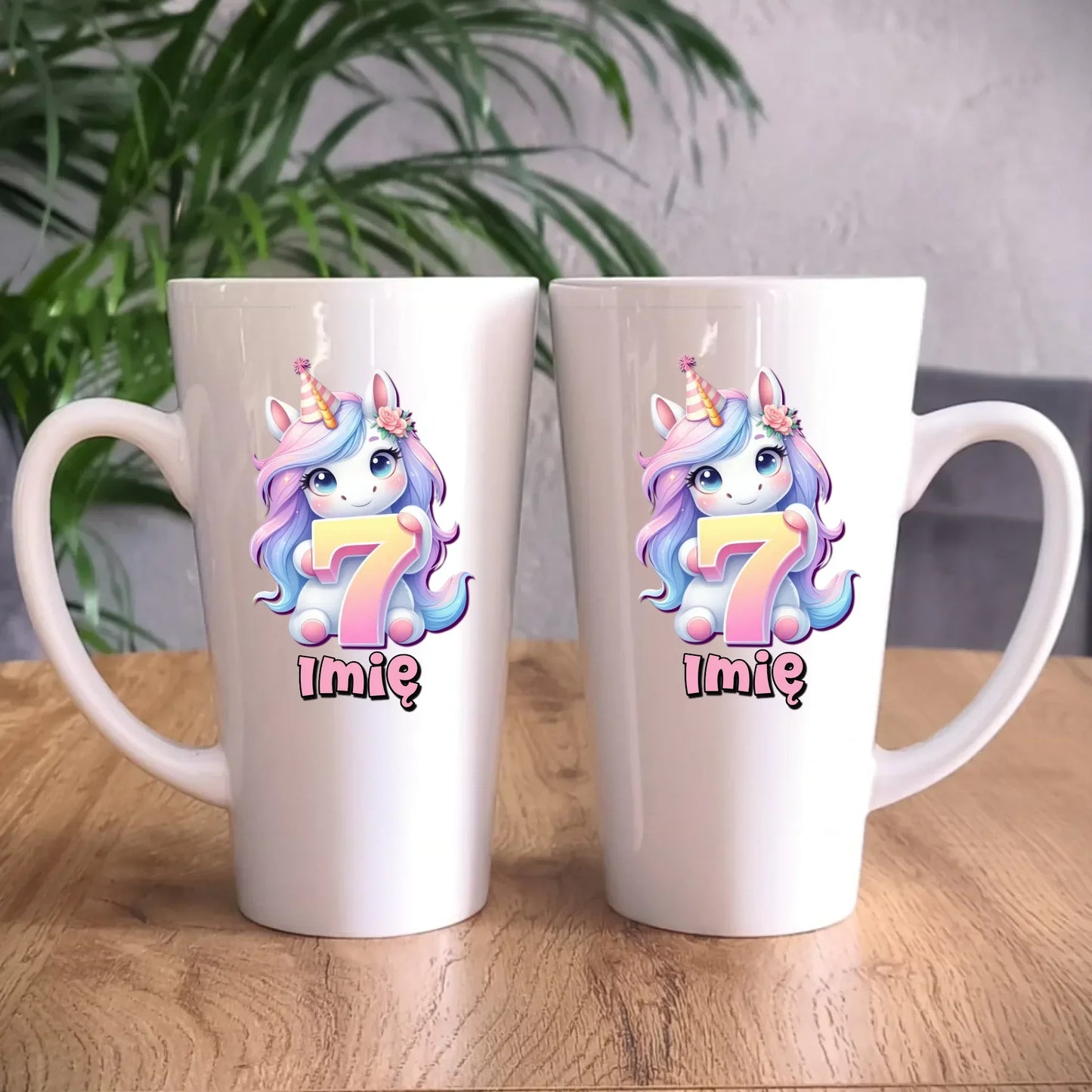 Jednorożec | Kubek na 7. urodziny dla dziewczynki U51 - StoryCups.pl
