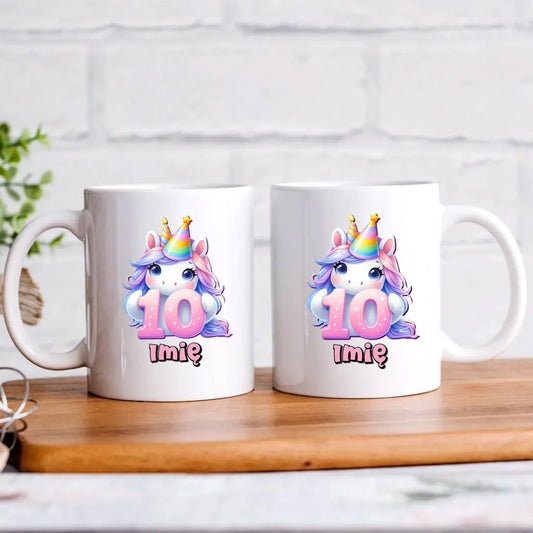 Jednorożec | Kubek na 10. urodziny dla dziewczynki U54 - StoryCups.pl