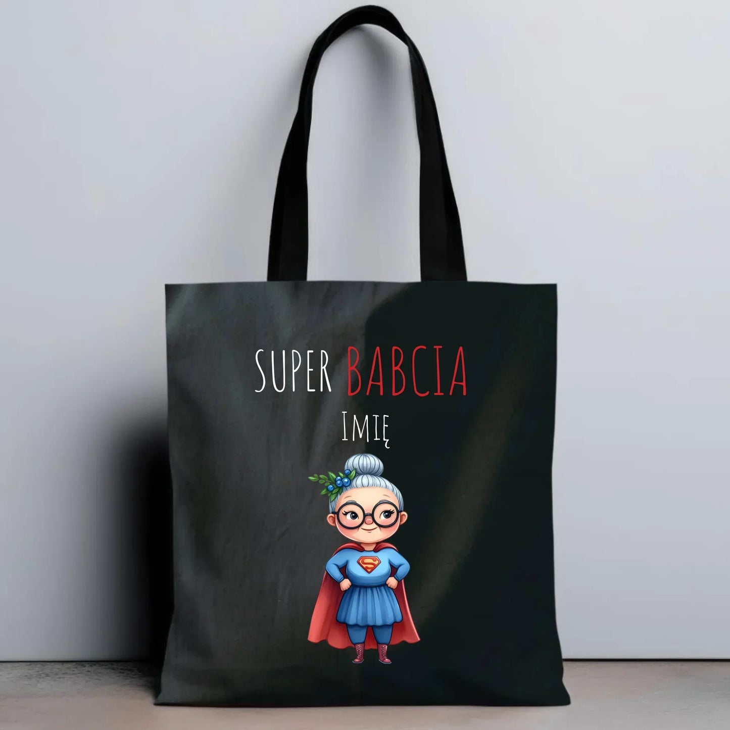 Super Babcia | Torba z imieniem dla babci B02 - StoryCups.pl