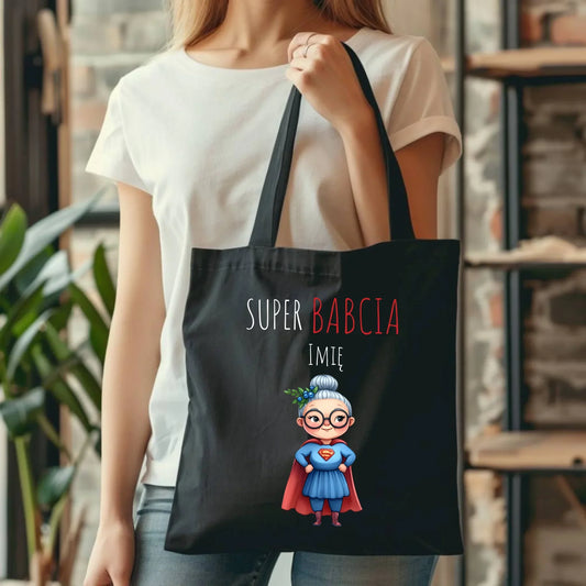 Super Babcia | Torba z imieniem dla babci B02 - StoryCups.pl