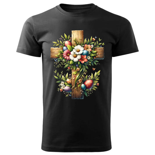 Krzyż | Koszulka męska na Wielkanoc WN02 - StoryCups.pl