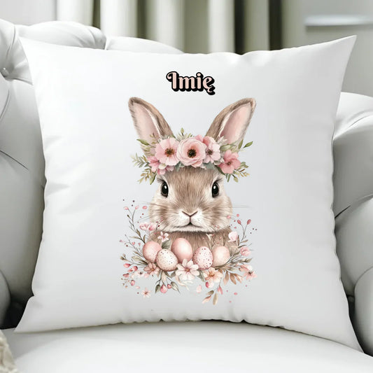 Zajączek z wiankiem | Poduszka na Wielkanoc WN05 - StoryCups.pl