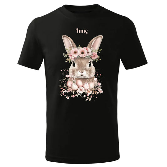Zajączek z wiankiem | Koszulka dziecięca na Wielkanoc WN05 - StoryCups.pl