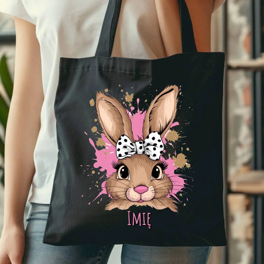 Słodki zajączek imię | Torba na Wielkanoc WN08 - StoryCups.pl