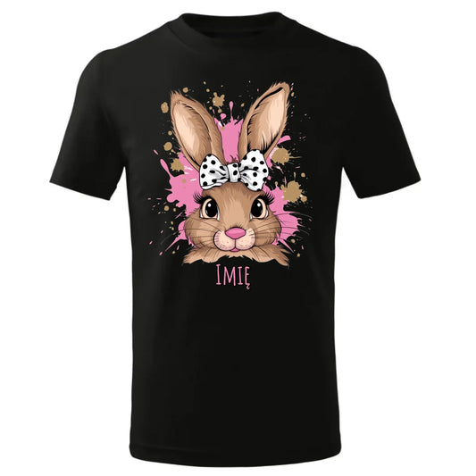 Słodki zajączek imię | Koszulka dziecięca na Wielkanoc WN08 - StoryCups.pl