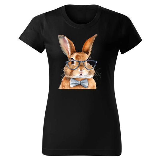 Zając w okularach | Koszulka damska na Wielkanoc WN12 - StoryCups.pl