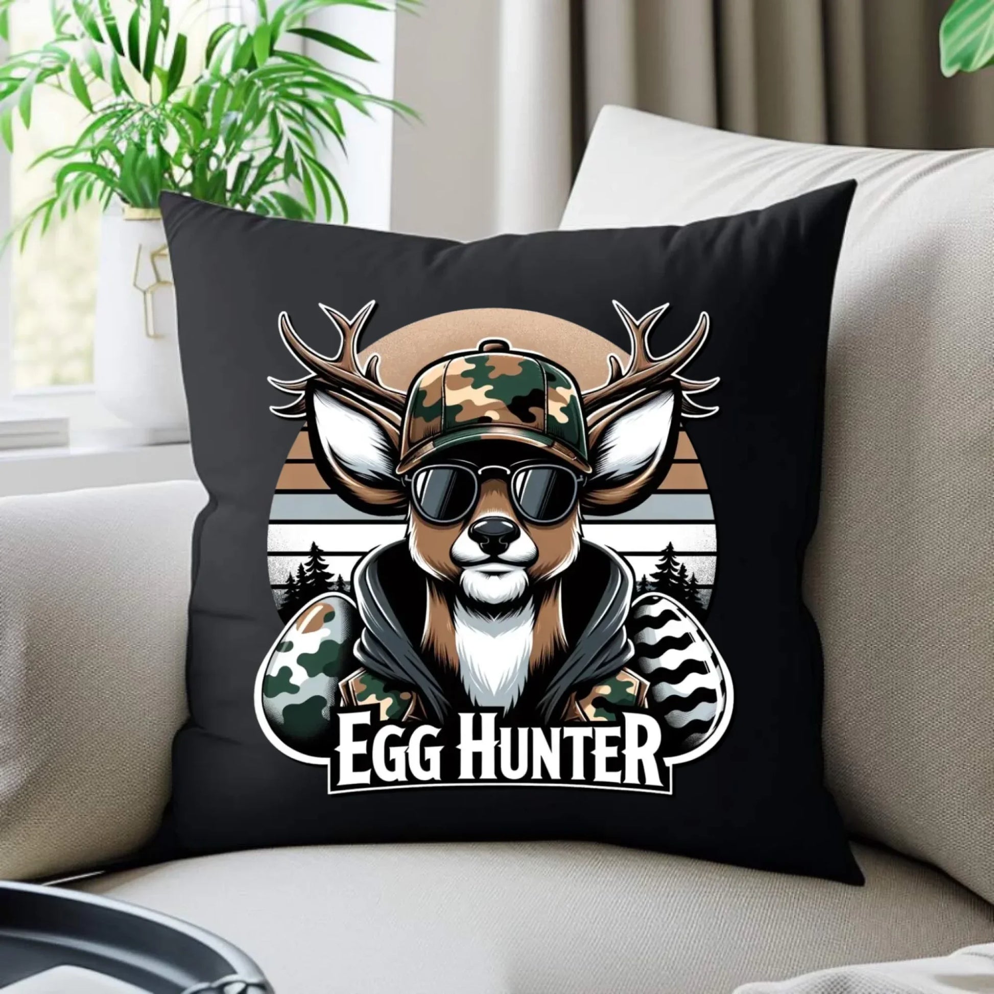 Egg Hunter | Poduszka dekoracyjna Wielkanocna WN19 - StoryCups.pl