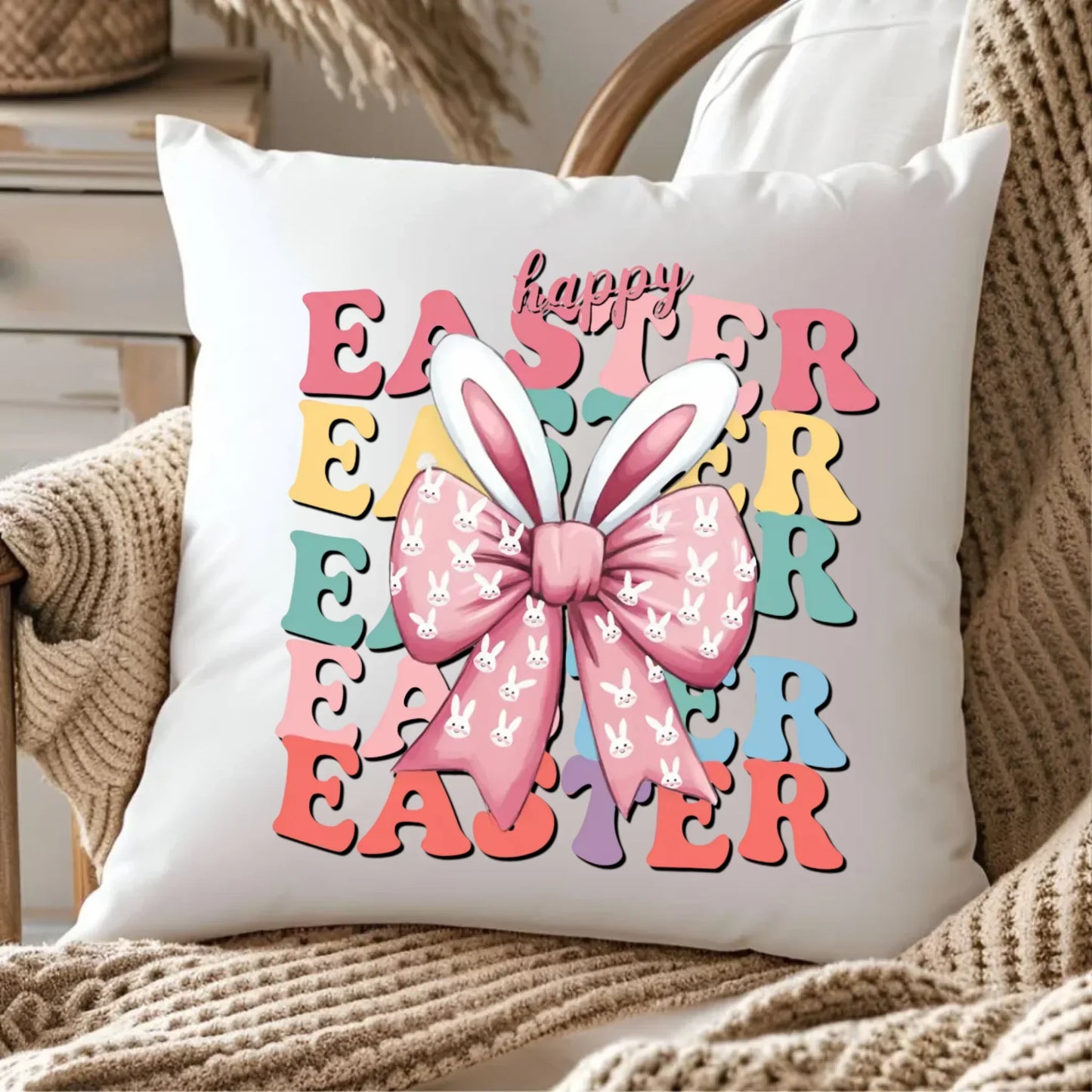 Happy Easter | Poduszka Wielkanocna WN20 - StoryCups.pl