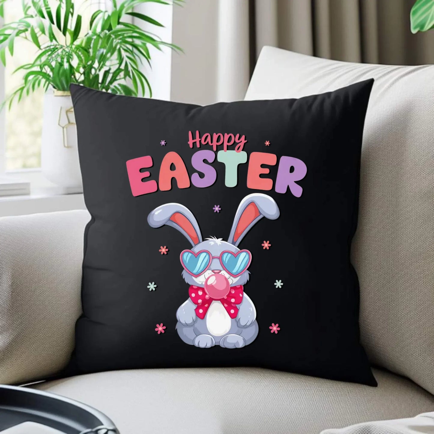 Happy Easter | Poduszka dekoracyjna Wielkanocna WN21 - StoryCups.pl
