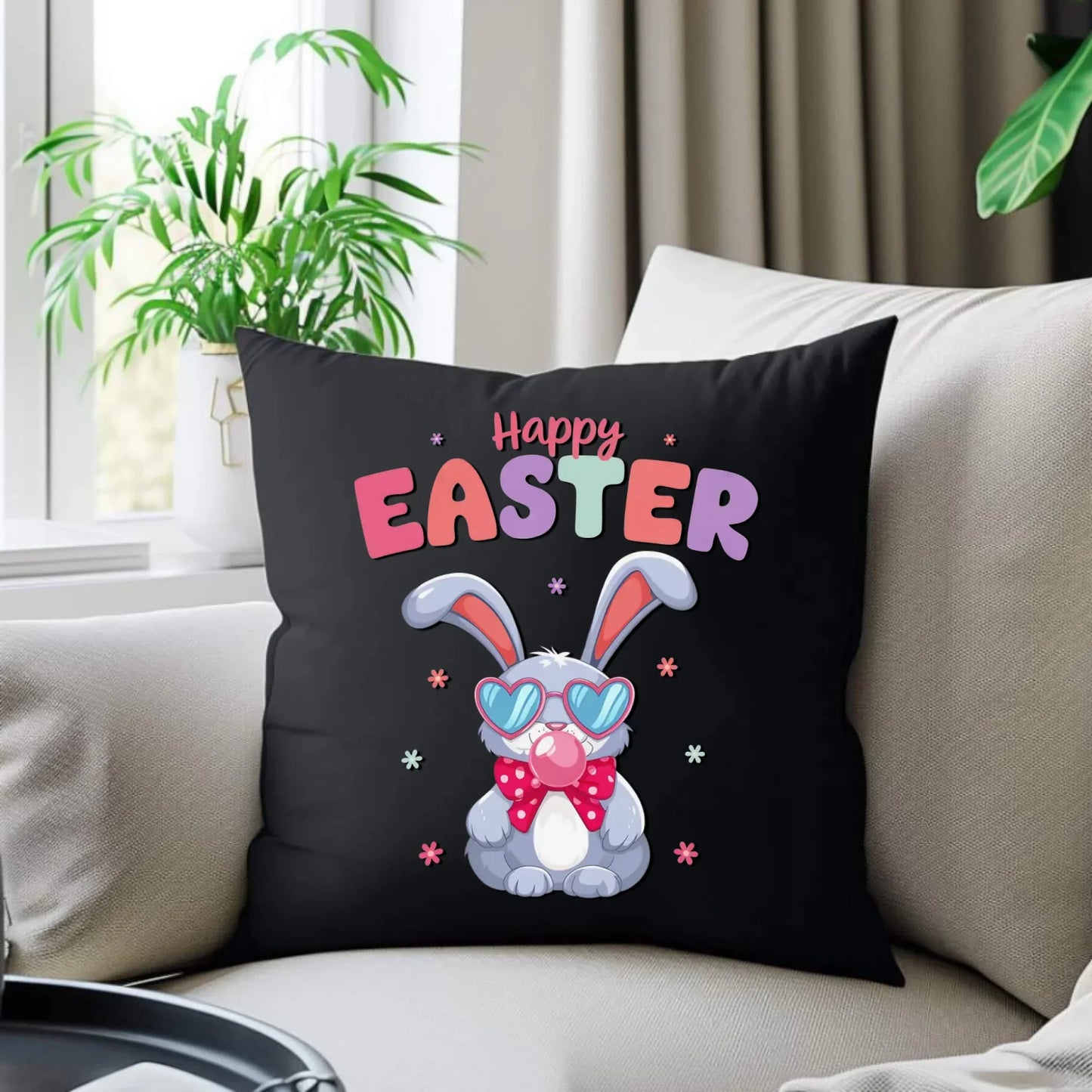 Happy Easter | Poduszka dekoracyjna Wielkanocna WN21 - StoryCups.pl