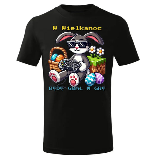 Zajączek Minecraft | Koszulka dla dziecka na Wielkanoc WN22 - StoryCups.pl
