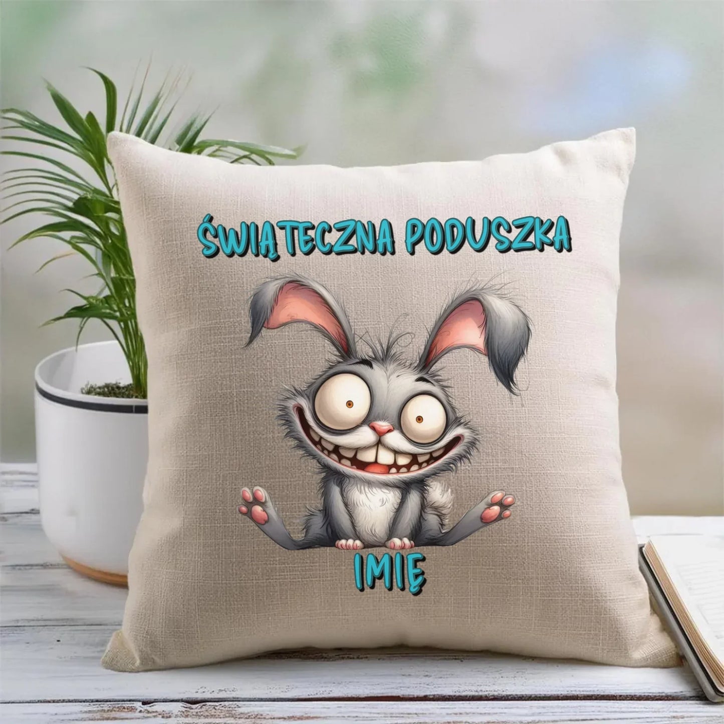 Świąteczna poduszka na Wielkanoc imię WN26 - StoryCups.pl