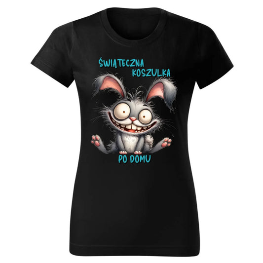 Świąteczna koszulka po domu | Koszulka damska na Wielkanoc WN26 - StoryCups.pl