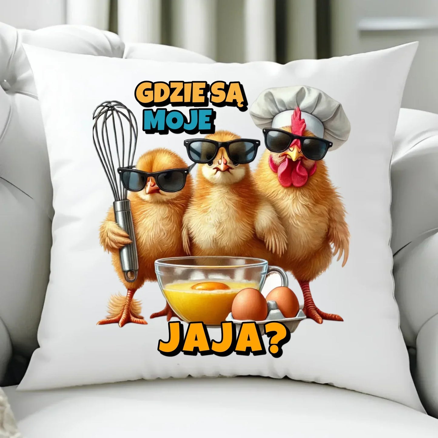 Gdzie są moje jaja? | Poduszka Wielkanocna WN27 - StoryCups.pl