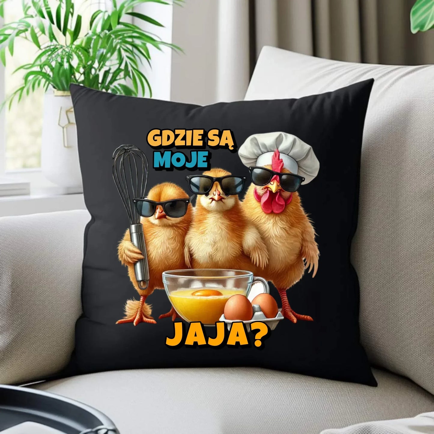 Gdzie są moje jaja? | Poduszka dekoracyjna na Wielkanoc WN27 - StoryCups.pl