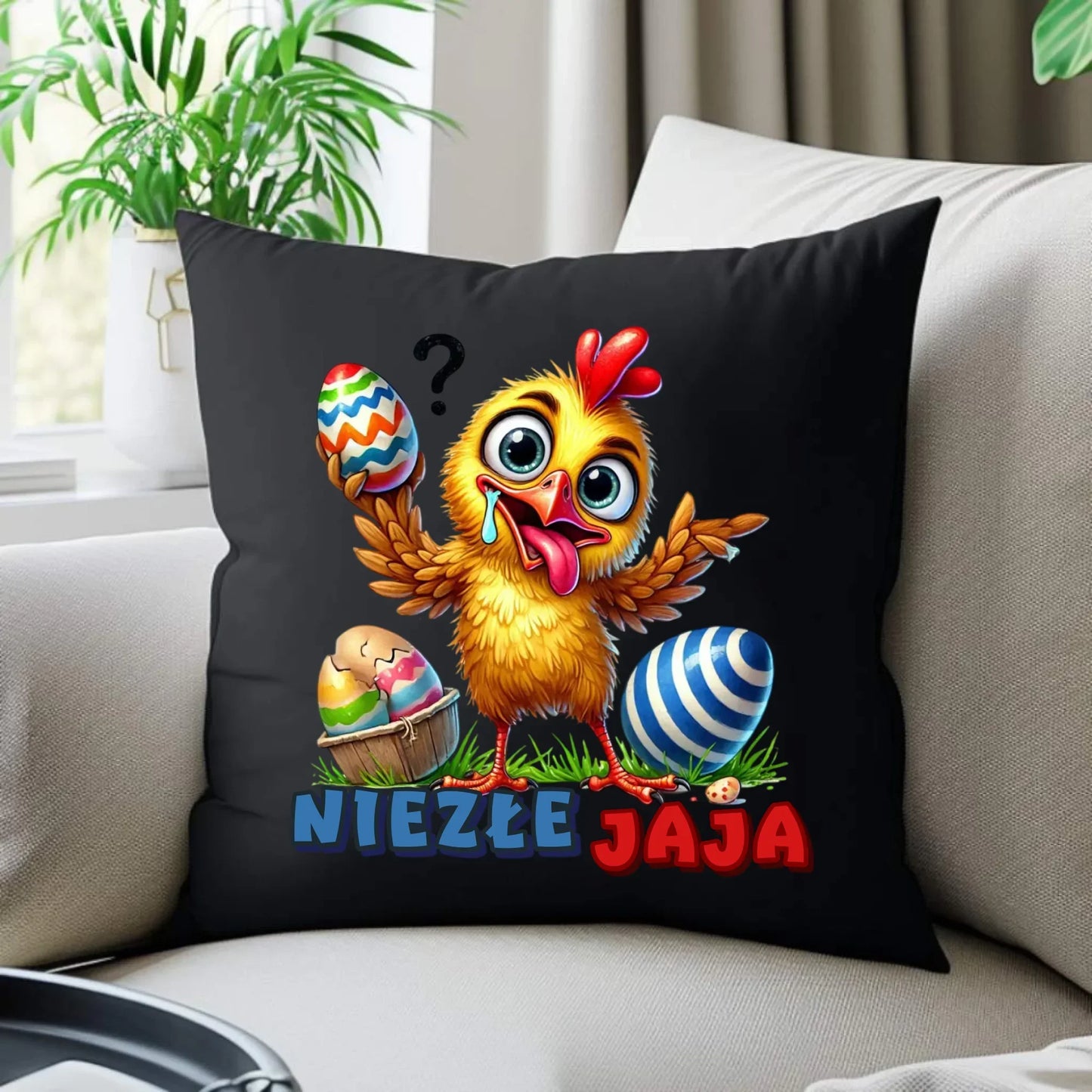 Niezłe jaja | Poduszka dekoracyjna na Wielkanoc WN28 - StoryCups.pl