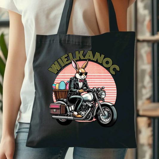 Zając na motorze | Torba Wielkanocna WN29 - StoryCups.pl