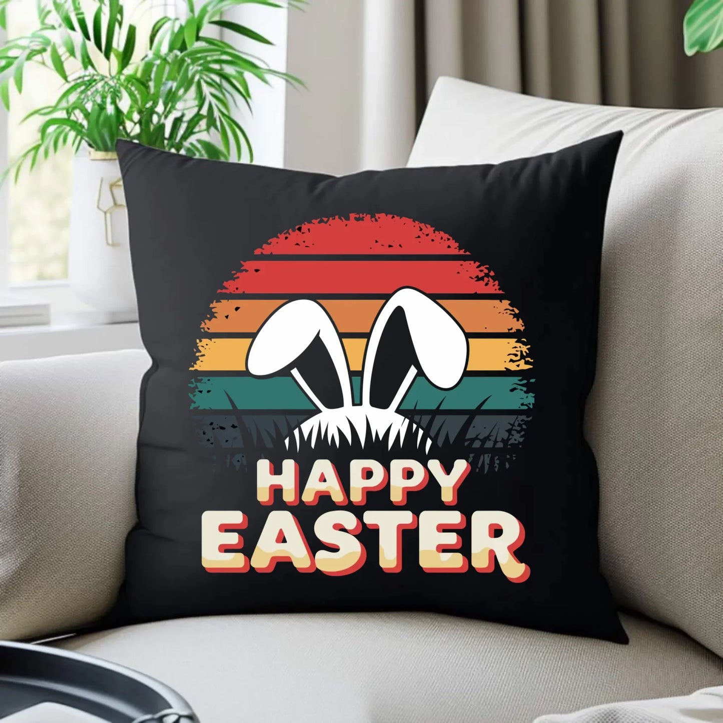 Happy Easter | Poduszka dekoracyjna na Wielkanoc WN31 - StoryCups.pl