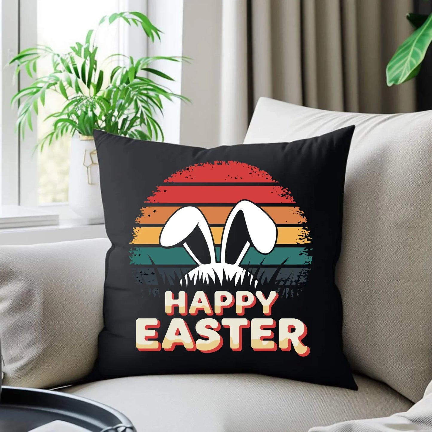 Happy Easter | Poduszka dekoracyjna na Wielkanoc WN31 - StoryCups.pl