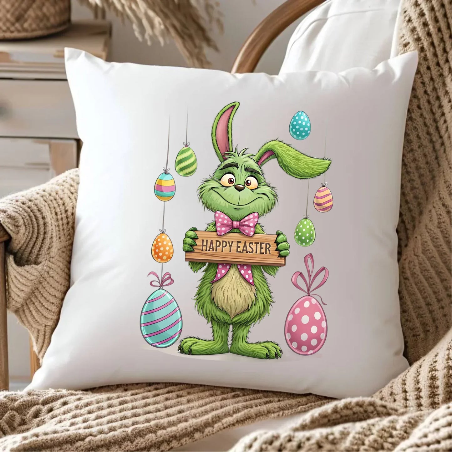 Grinch | Poduszka Wielkanocna WN33 - StoryCups.pl