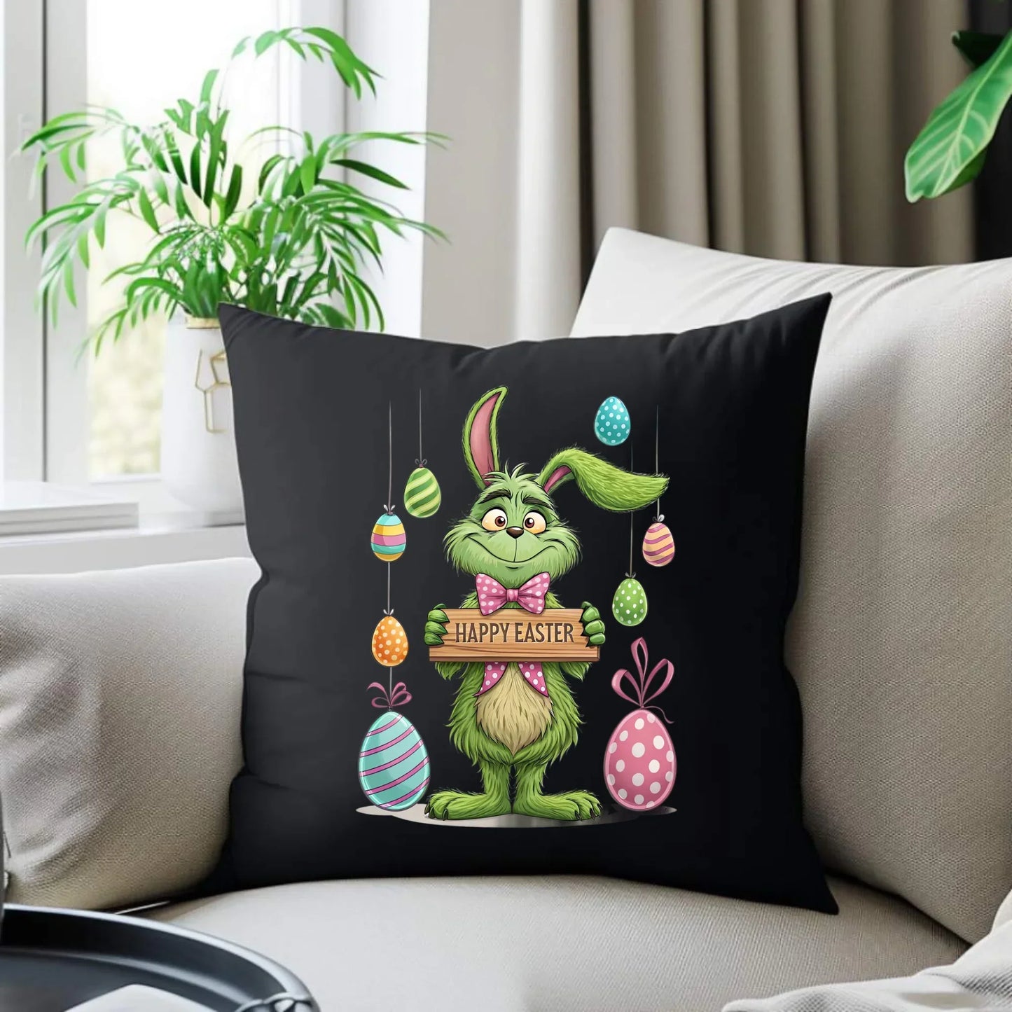 Grinch | Poduszka dekoracyjna na Wielkanoc WN33 - StoryCups.pl