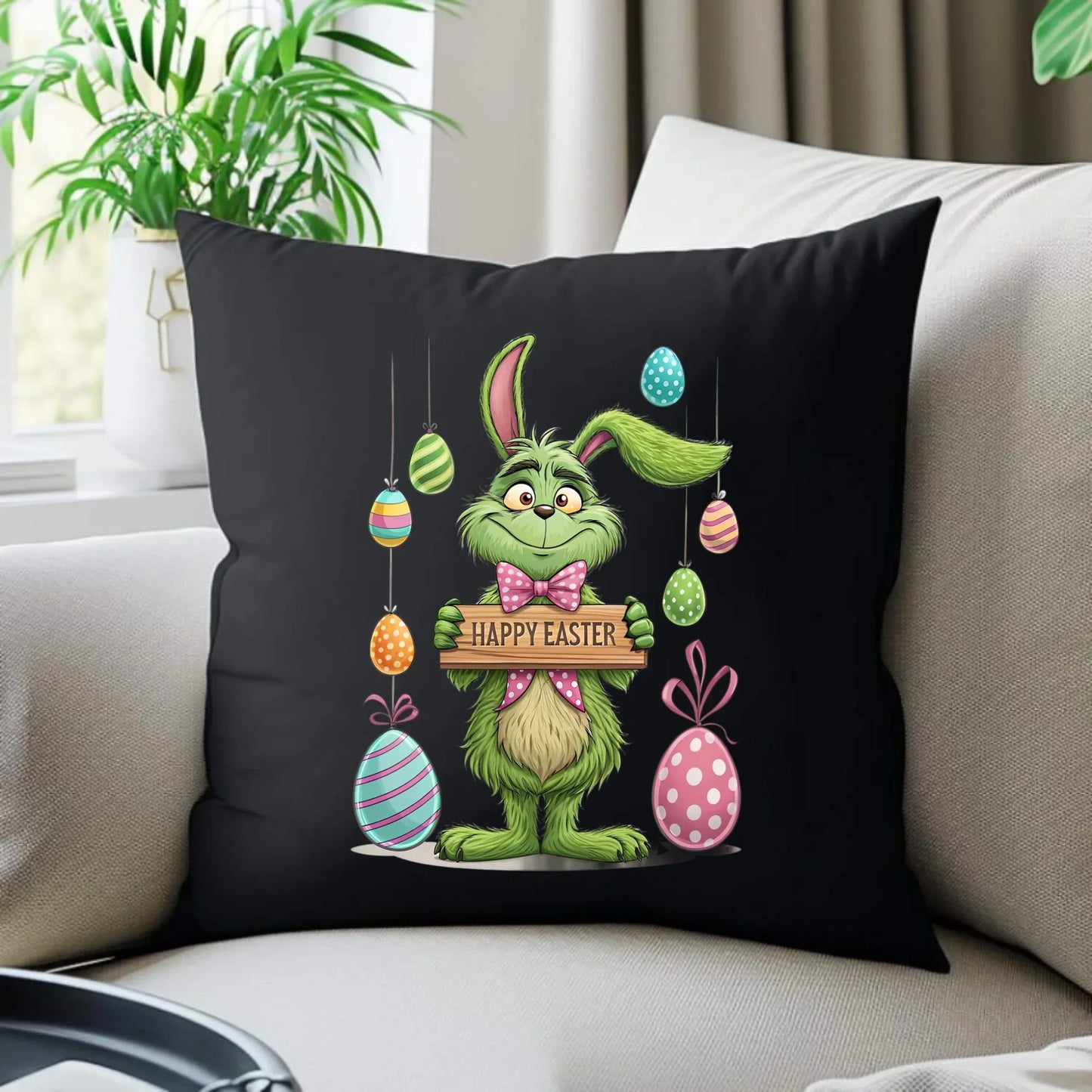 Grinch | Poduszka dekoracyjna na Wielkanoc WN33 - StoryCups.pl