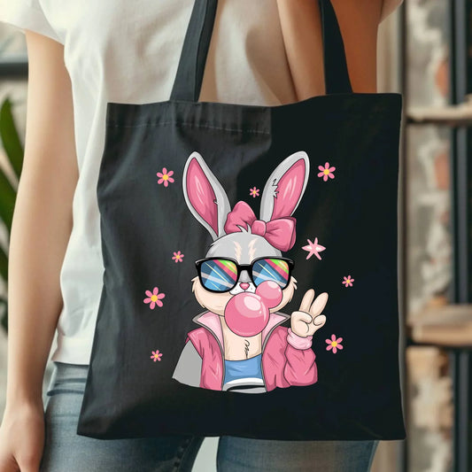 Różowy króliczek | Torba Wielkanocna WN35 - StoryCups.pl