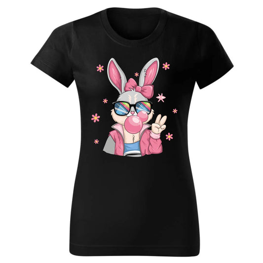 Różowy króliczek | Koszulka damska na Wielkanoc WN35 - StoryCups.pl