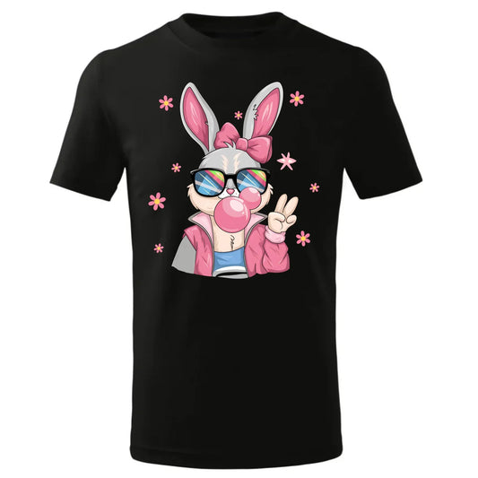 Różowy króliczek | Koszulka dla dziewczynki na Wielkanoc WN35 - StoryCups.pl