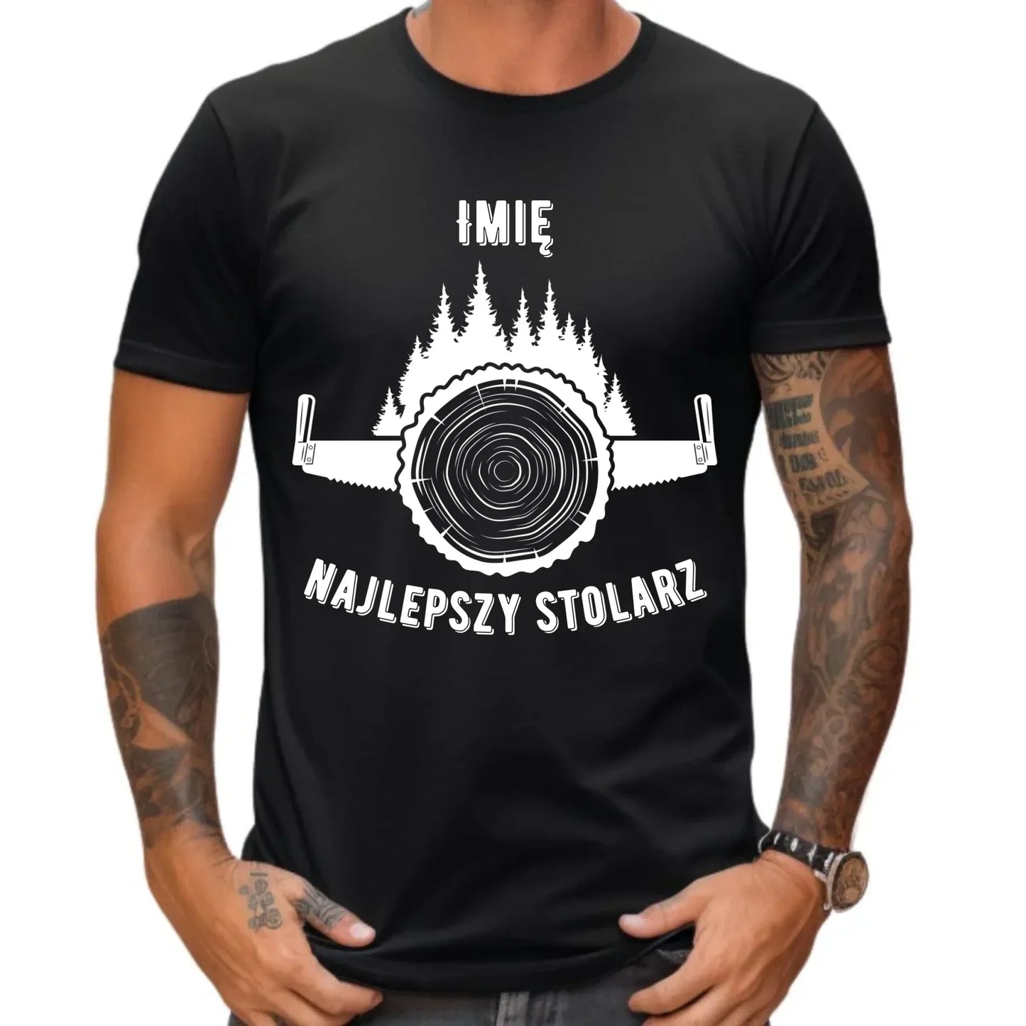 Najlepszy stolarz | Personalizowana koszulka męska dla stolarza ZS01 - StoryCups.pl