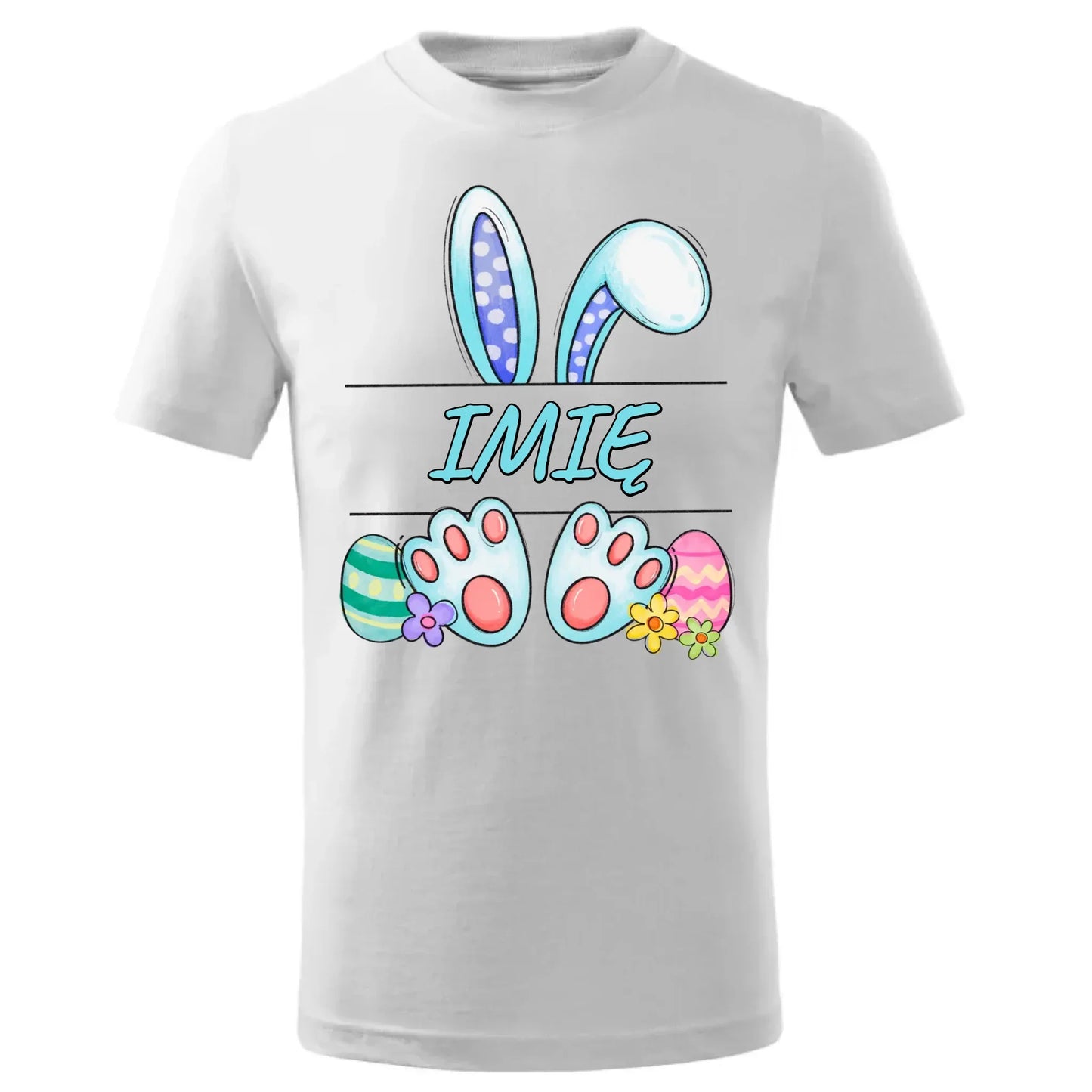 Zajączek Wielkanocny imię | Koszulka dziecięca na Wielkanoc WN14 - StoryCups.pl