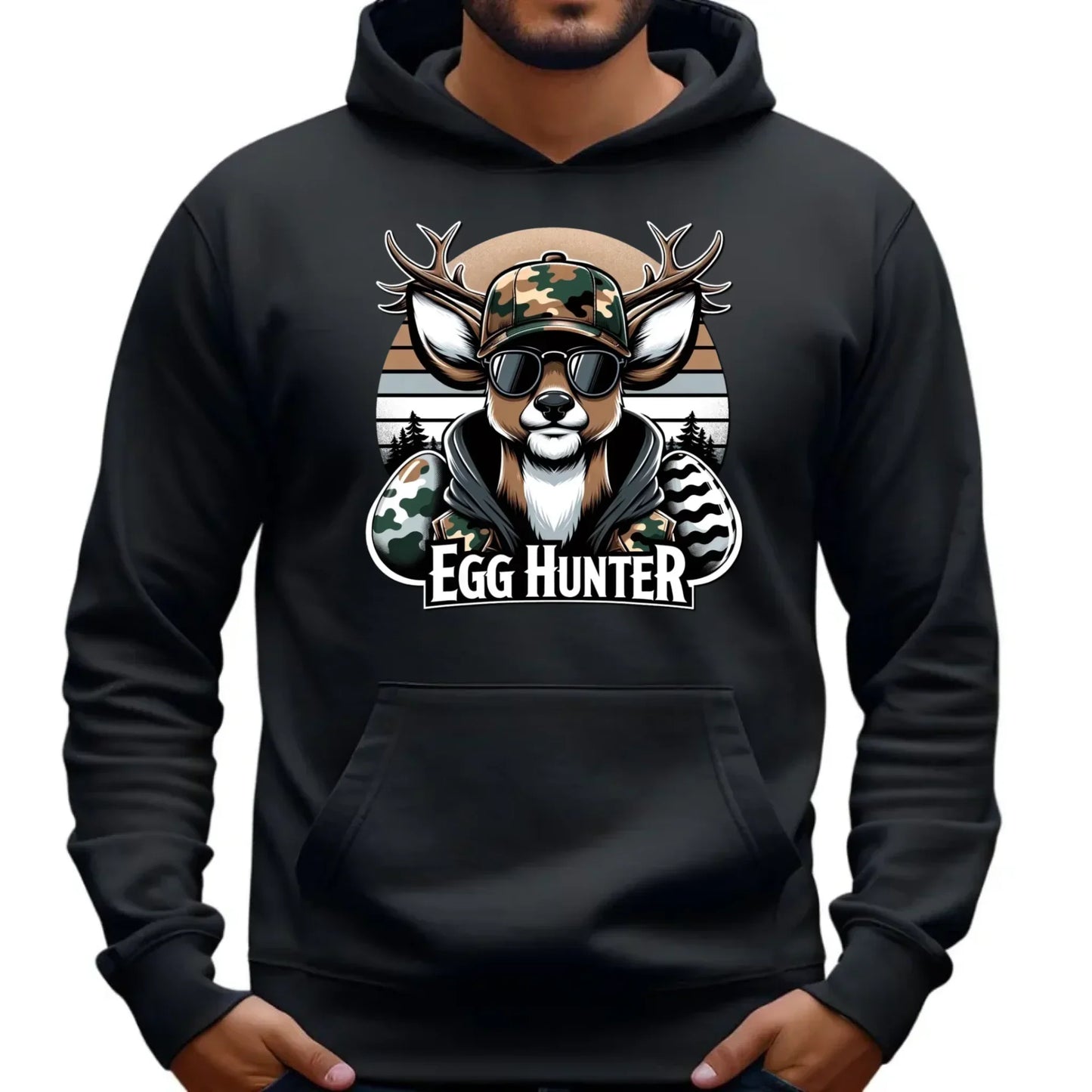 Egg Hunter | Wielkanocna bluza męska z kapturem WN19 - StoryCups.pl