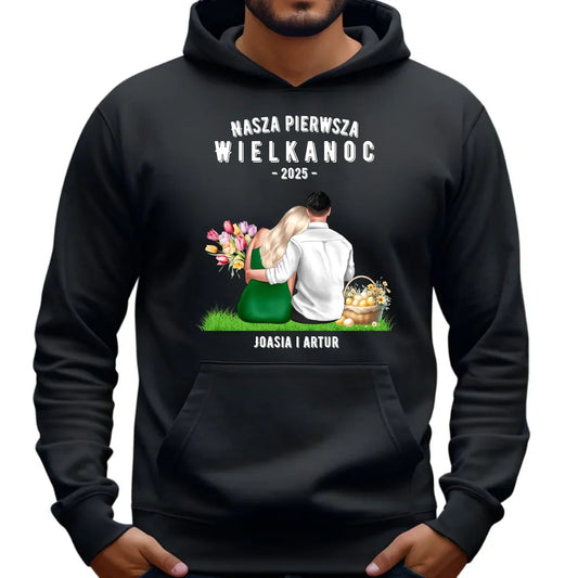 Nasza pierwsza Wielkanoc | Bluza męska z kapturem na Wielkanoc WN16 - StoryCups.pl