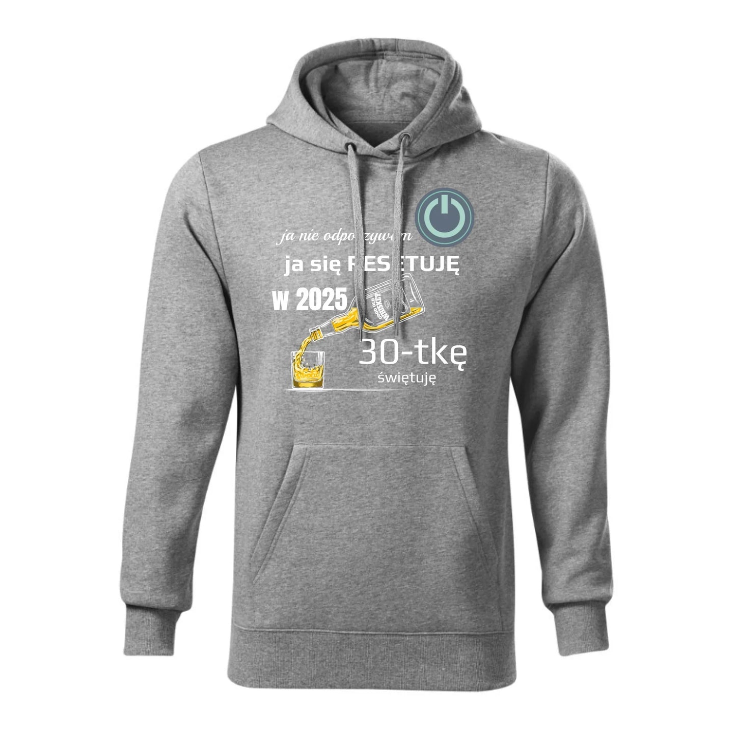 Ja się resetuję | Bluza męska z kapturem prezent na urodziny U19 - StoryCups.pl