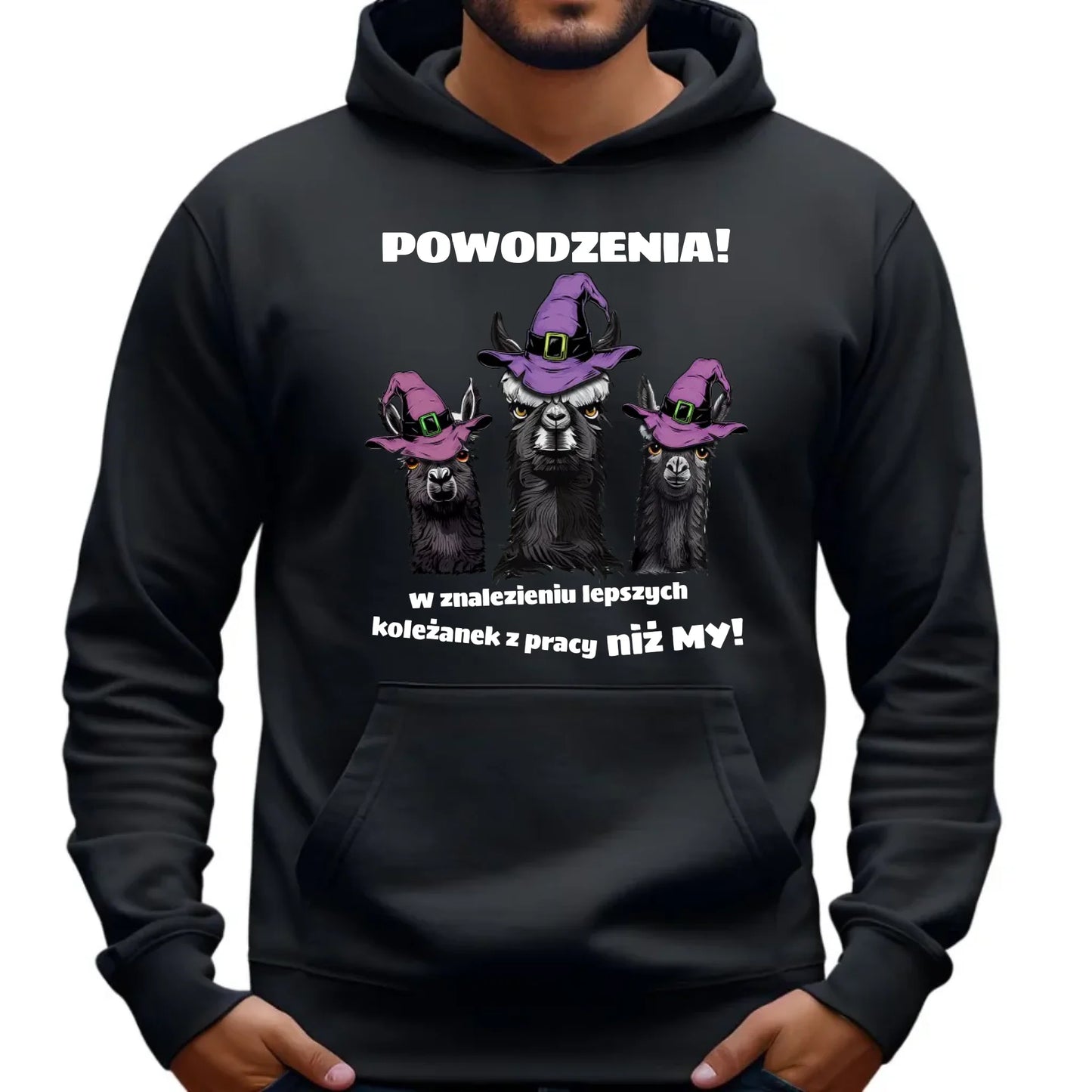Bluza męska z kapturem prezent dla kolegi na odejście z pracy POŻEGNANIE