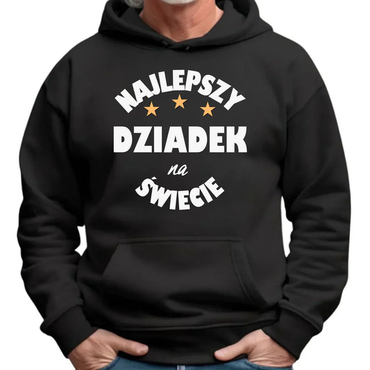 Najlepszy dziadek na świecie | Bluza męska z kapturem dla dziadka D23 - StoryCups.pl