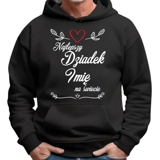 Najlepszy Dziadek na Świecie | Bluza męska z kapturem dla dziadka D12 - StoryCups.pl