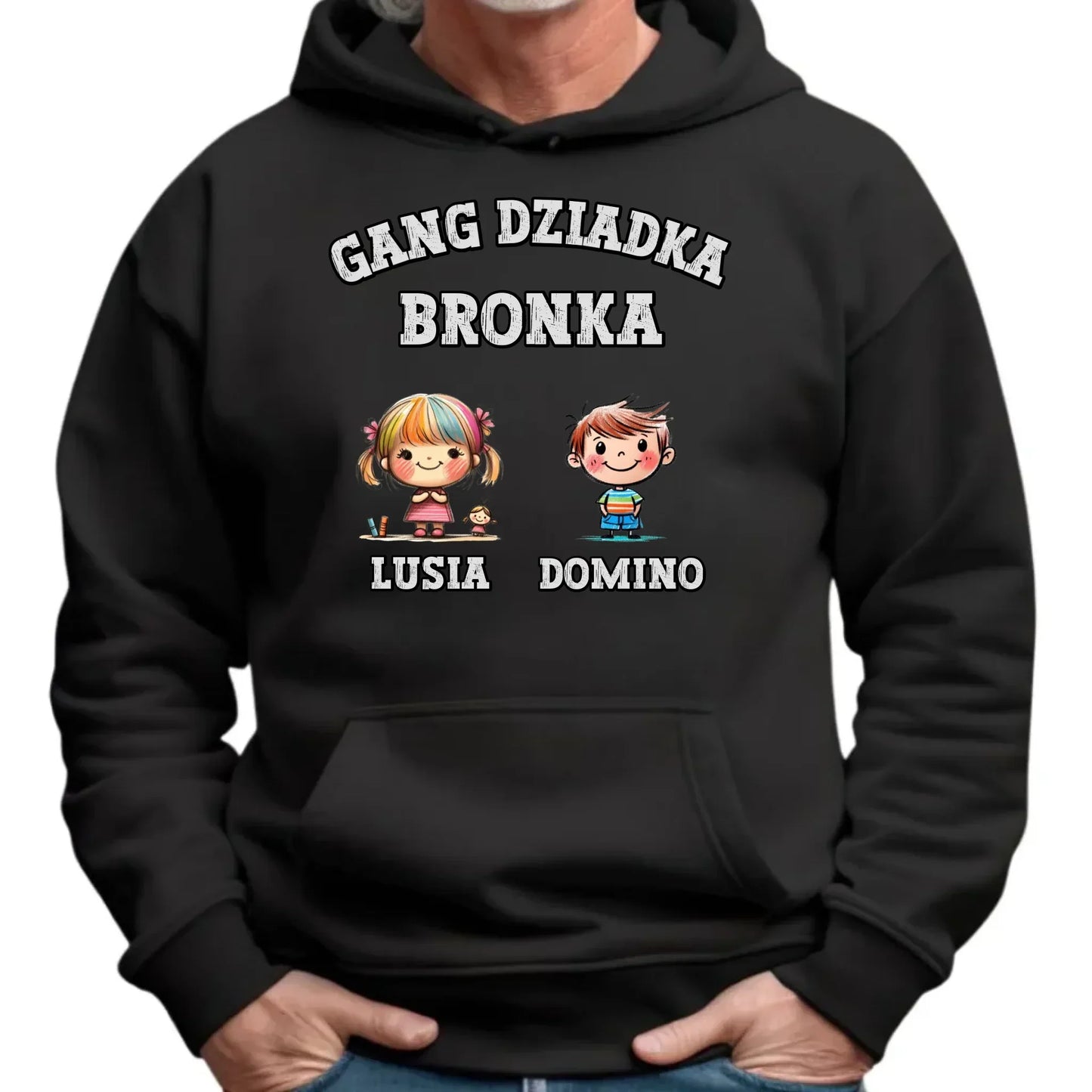 Gang Dziadka | Bluza męska z kapturem dla dziadka D18 - StoryCups.pl
