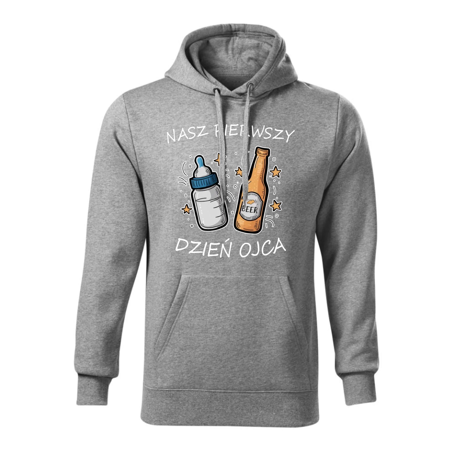 Personalizowana bluza z kapturem dla taty - szara - prezent na Dzień Ojca Święta Urodziny