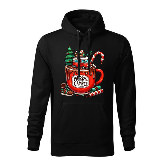 Merry Camper | Personalizowana bluza męska z kapturem świąteczna BN43 - StoryCups.pl