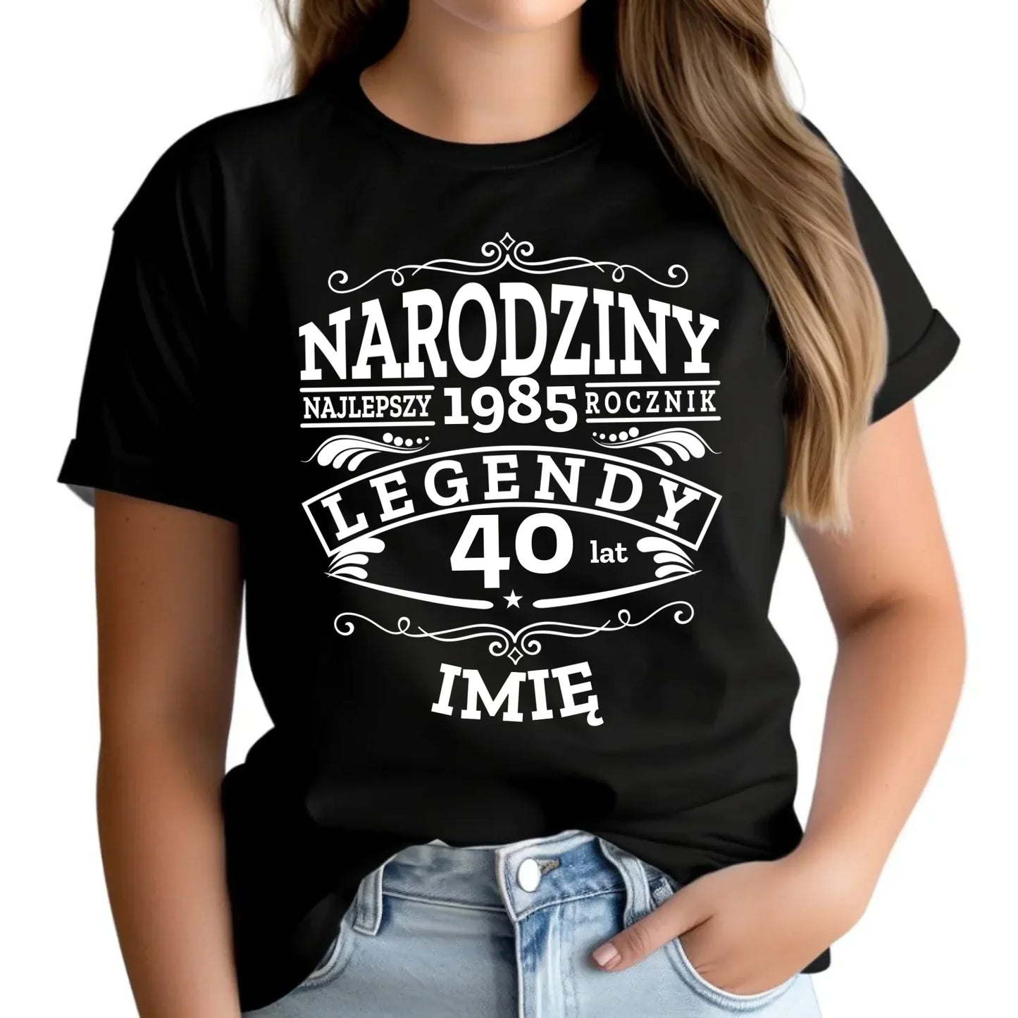 Narodziny Legendy | Personalizowana koszulka damska prezent na urodziny U01 - StoryCups.pl