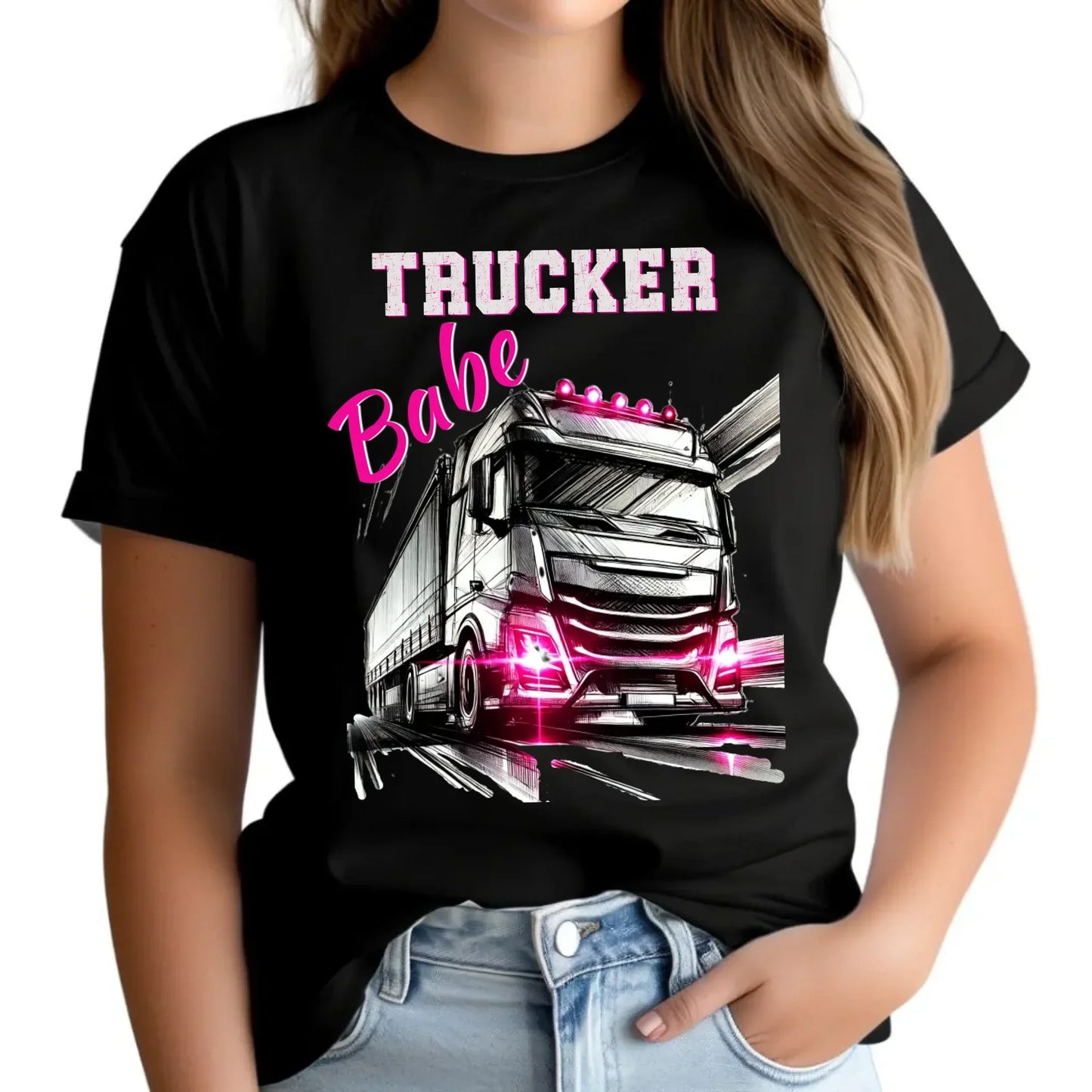 Trucker Babe | Koszulka damska dla truckerki ZKT13 - StoryCups.pl